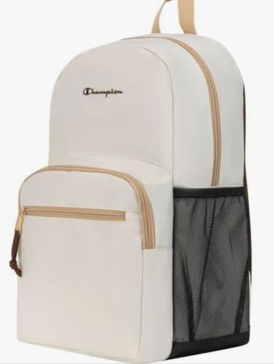 Champion Handbags - Champion Cream and Brown Everyday Backpack